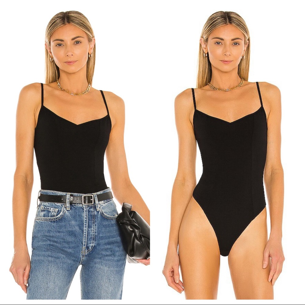 FREE PEOPLE Intimately FP Last Rose Bodysuit Black NWT Size XS $48